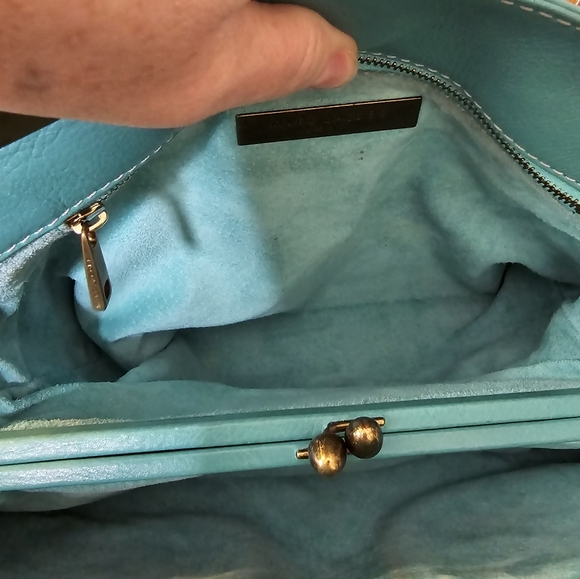 Marc Jacobs Vintage Tiffany Blue Leather Satchel and Dustbag Set - Picture 14 of 16